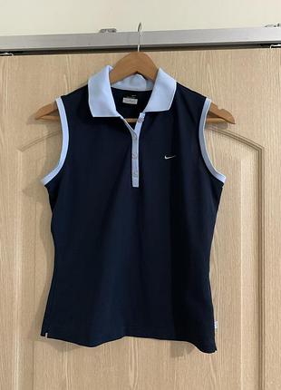 Nike dri-fit uv — жіноче спортивне поло без рукавів, м