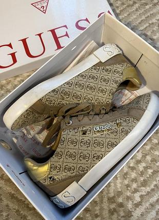 Брендові тканеві кеди guess