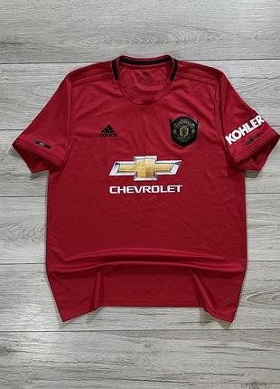 Игровая джерси спортивная футболка адедас adidas manchester united home 2019, xl, оригинал