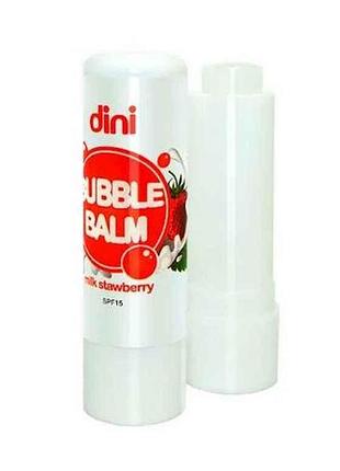 Гигиеническая помада 4,5г bubble balm клубника тм dini
