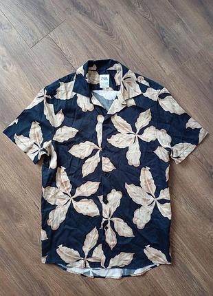 Брендовая рубашка тенниска zara.