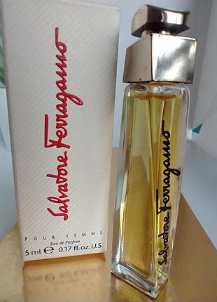 Salvatore ferragamo pour femme 5 мл мініатюра вінтаж рідкість
