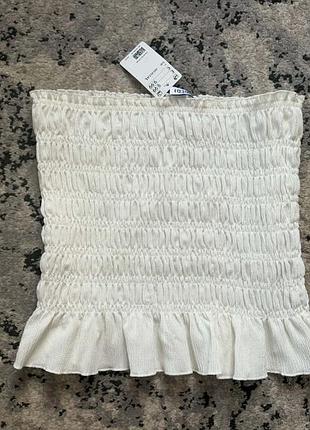Брендовий новий білий топ h&amp;m, l розмір.