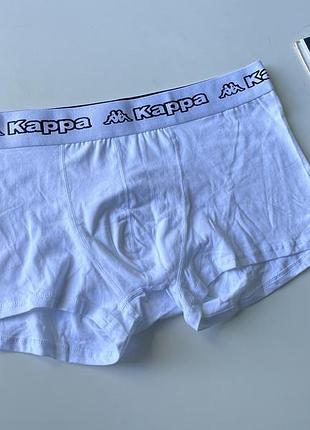 Білі бавовняні боксери труси чоловічі kappa x primark