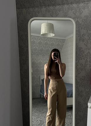 Топ в рубчик zara