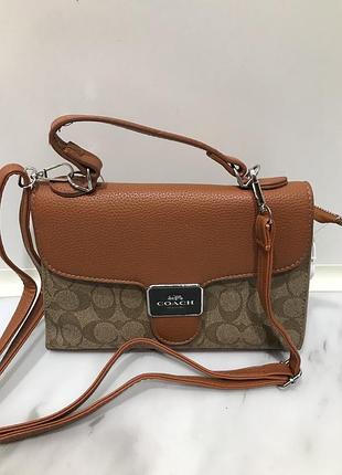 Жіноча коричнева сумочка coach