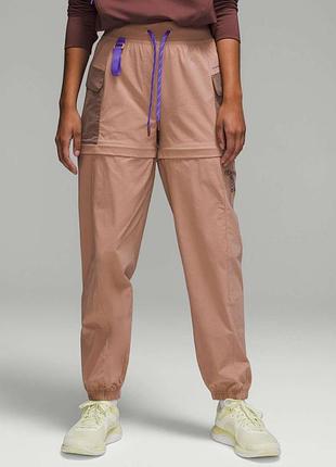 Lululemon convertible hiking jogger  женские спортивные/трекинговые штаны-шорты трансформеры