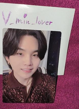 Bts suga merch box офіційна колекційна карта юнгі мерч бтс