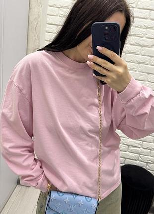 Рожевий світшот bershka