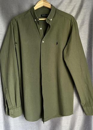 Чоловіча лляна сорочка polo ralph lauren