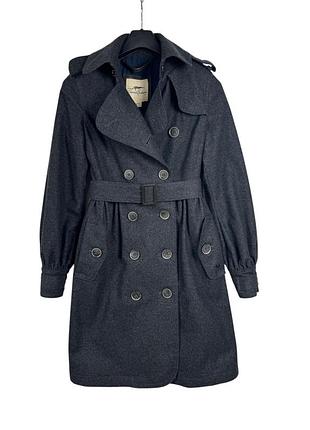 Шерсть с кашемиром пальто burberry