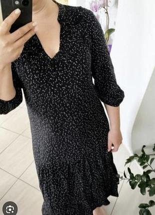 Вискозное с воланом по низу платье 👗