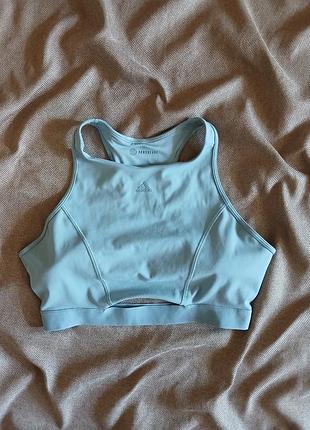 Спортивный топ бра adidas aeroready оригинал (мятно-бирюзовый)