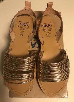 Женские кожаные сандалии ska avarca (испания), размер 39