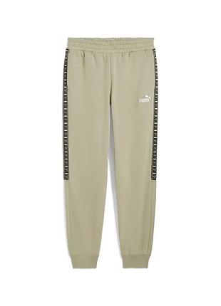 Брюки мужские puma ess tape sweatpants fl оливковые