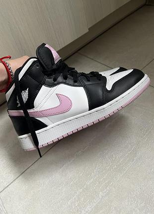 Оригінал🌷 nike air jordan 1 mid  arctic pink