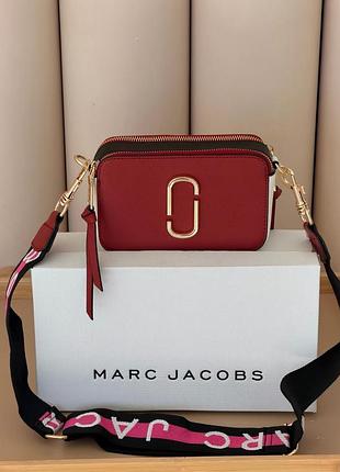 Женская сумка marc jacobs the snapshot красная