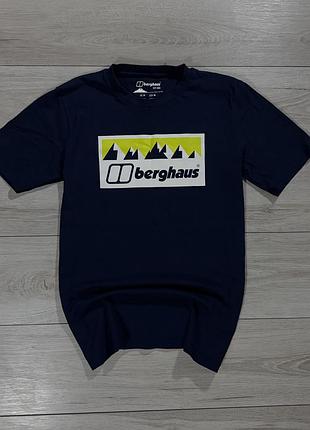 Новая хлопковая футболка бергхаус berghaus mountain box logo, m, оригинал