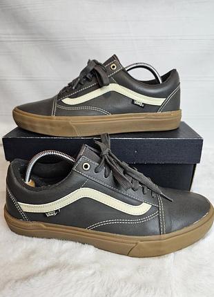Кожаные кроссовки кеды vans 44 размер