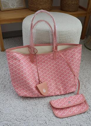 Женская сумка goyard розовая