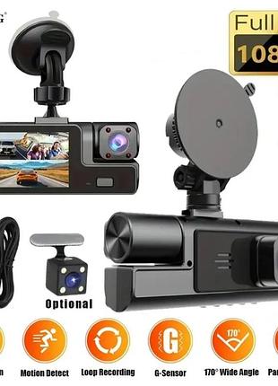 Відеореєстратор totng hd dash cam тв22, нічна зйомка g-сенсор, новий реєстратор автокамера запис відео