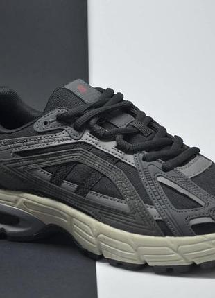 Чоловічі модні демісезонні кросівки сітка чорні із сірим baas 769611