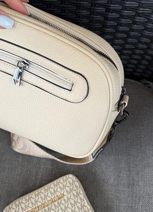 Клатч guess крос боді сумка бежева 2