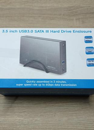Карман для жесткого диска 3.5" rshtech usb 3.0 sata iii алюминиевый