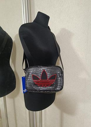 Сумочка адідас adidas originals крос боді з імітацією шкіри крокодила