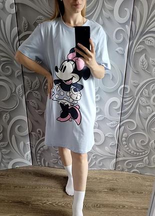 Нічна сорочка з мінні міккі маус, сукня для дому mickey mouse