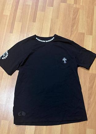 Чорна футболка від chrome hearts оригінал