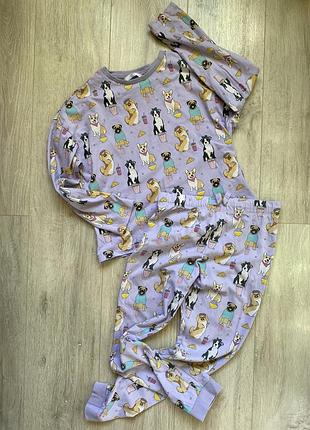 Піжама на дівчинку 9-10 років, marks&spencer , бавовна, кофта, штани