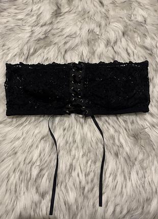 Бюст бандо чорний intimissimi 75c/d, 80b