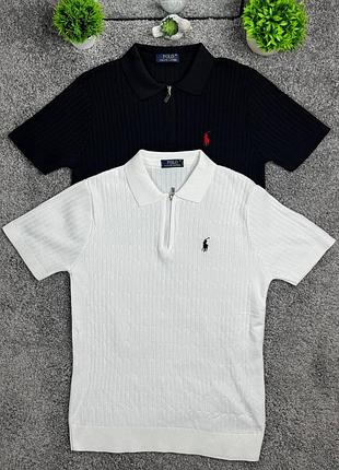 Футболка вʼязана на замку polo ralph lauren