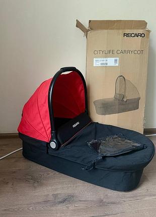 Люлька до каляски recaro citylife адаптери до автокрісла москітна сітка