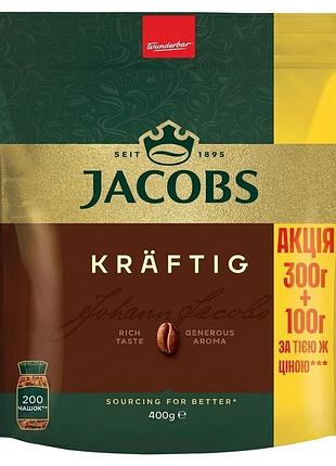 Кава розчинна jacobs kraftig екон.пакет 400 г