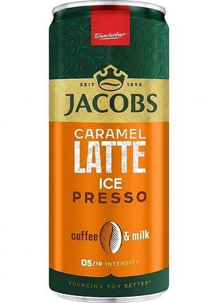 Напиток молочный с кофе jacobs icepresso caramel latte 250 мл