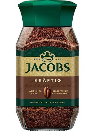 Кофе растворимый jacobs kraftig 190 г банка