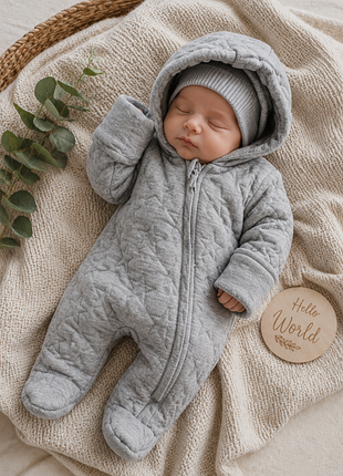 Комбинезон теплая осень-весна 🧸🩵🩷