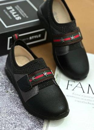 Мокасины подростковые lilin shoes 36 черные
