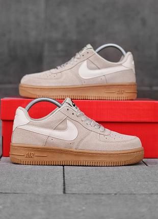 Кросівки чоловічі nike air force бежевий