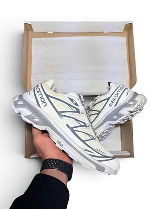 Кросівки чоловічі salomon xt-6 s-lab soft ground beige white gray