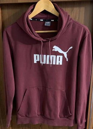 Женское худи на флиссе puma на размер l.
