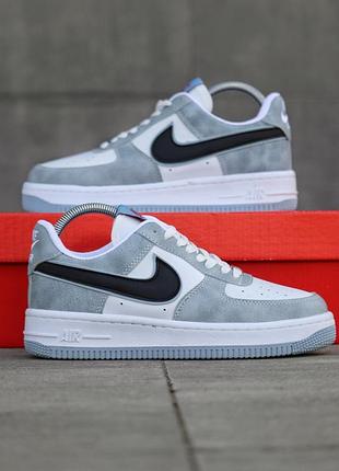 Чоловічі кросівки nike air force сірого кольору