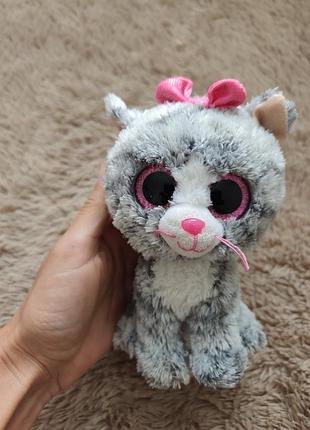 Мягкая игрушка котик глазистик tty beanie boo's,
