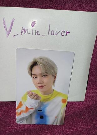 Bts suga двостороння колекційна карта мерч юнгі бтс