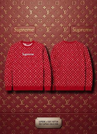Свитшот из коллаборации supreme x louis vuitton (2017)