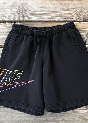 Чоловічі чорні шорти nike club+ fleece
