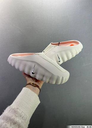 Шльопанці nike mind 001, бежеві сабо eva, легке літнє взуття для дому, пляжу та прогулянок