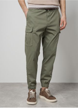 Стрейч-штани карго з поясом, джогери pier one, cargo joggers skinny fit. w32 сук. нового